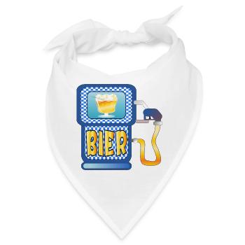 BAYERISCHE ZAPFSÄULE BIER - Bayern - Bandana - Weiß - Vorne