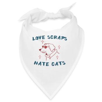 Haustiere Cooler Spruch Hund Statement Katze - Bandana - Weiß - Vorne