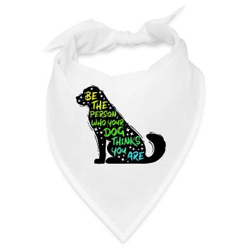 Haustiere Hund Statement Lieblingstier Kuscheltier - Bandana - Weiß - Vorne