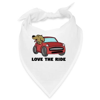 Hund Statement Kuscheltier Haustiere Lieblingstier - Bandana - Weiß - Vorne
