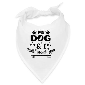 Lieblingstier Statement Hund Knuddeltier Haustiere - Bandana - Weiß - Vorne