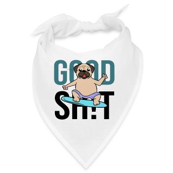 Lieblingstier Hund Statement Knuddeltier Haustiere - Bandana - Weiß - Vorne