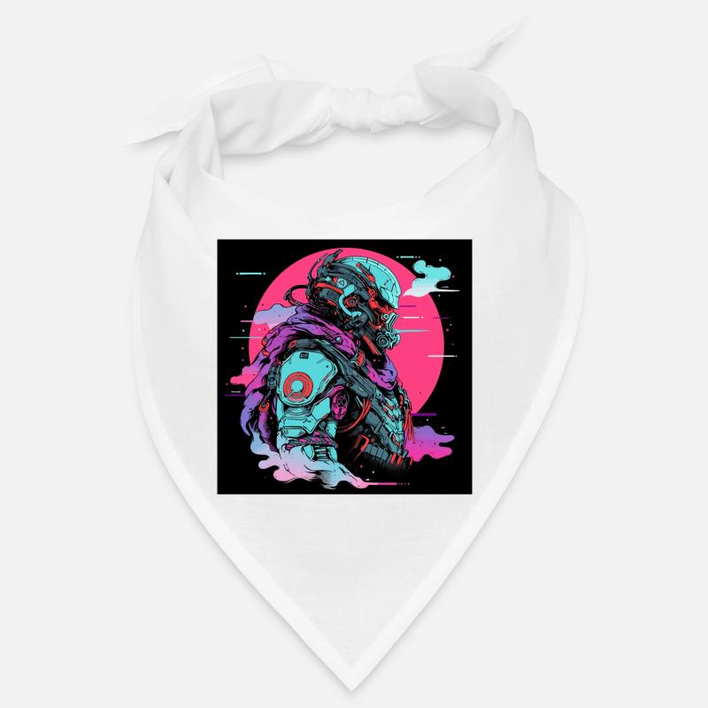 Futuristic Samurai Warrior Pop Art Cop Bandana