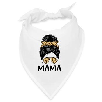 Beste Mama aller Zeiten - Bandana - Weiß - Vorne