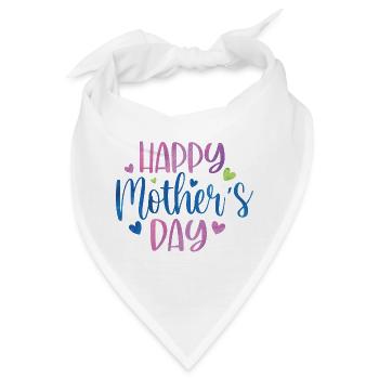 Schönen Muttertag - Bandana - Weiß - Vorne