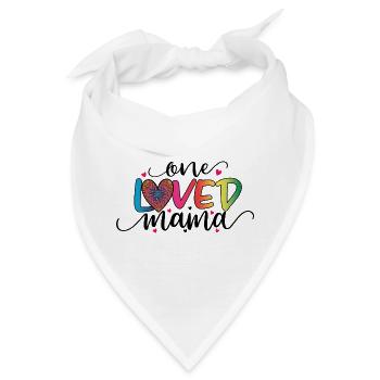 Eine geliebte Mama - Bandana - Weiß - Vorne