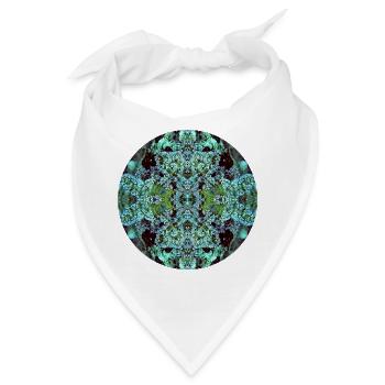 Natur Mandala Unterwasserwelt im Rotem Meer - Bandana - Weiß - Vorne