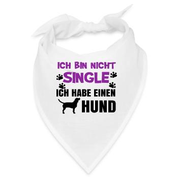 Hund Statement Kuscheltier Lieblingstier Haustiere - Bandana - Weiß - Vorne