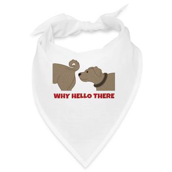Haustiere Hund Statement Kuscheltier Heimtier - Bandana - Weiß - Vorne