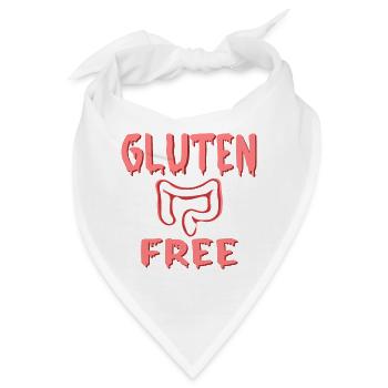 Glutenfreie Diät - Darm - Bandana - Weiß - Vorne