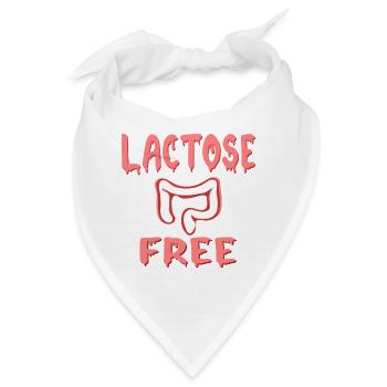 LAKTOSEFREIE DIÄT - DARM - Bandana - Weiß - Vorne
