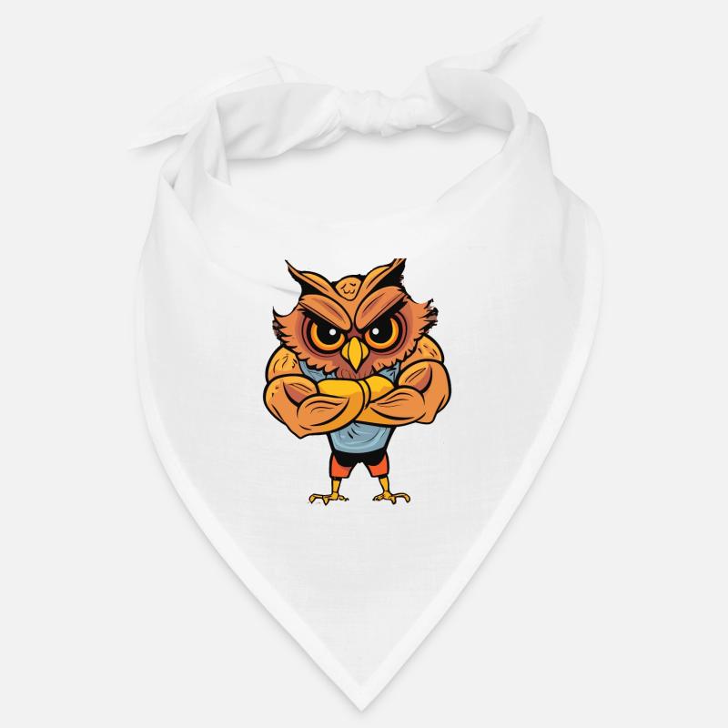 Bodybuilder Eule Bandana