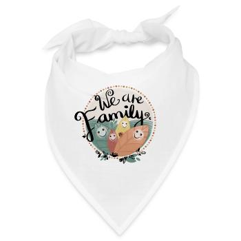 FAMILY Illustration - Bandana - Weiß - Vorne