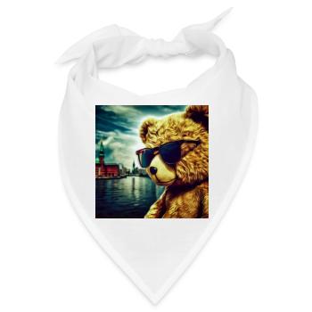 Teddy on Tour - Bandana - Weiß - Vorne
