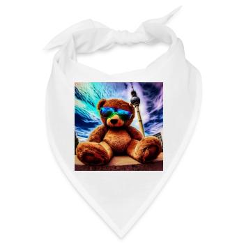 Teddy in Berlin II - Bandana - Weiß - Vorne