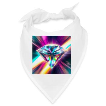 Diamant - Bandana - Weiß - Vorne