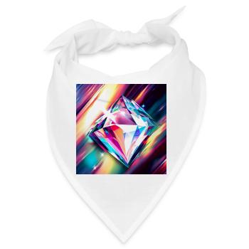 Diamant - Bandana - Weiß - Vorne