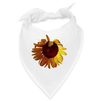 sommerliche blume, tolle pflanzen - Bandana - Weiß - Vorne