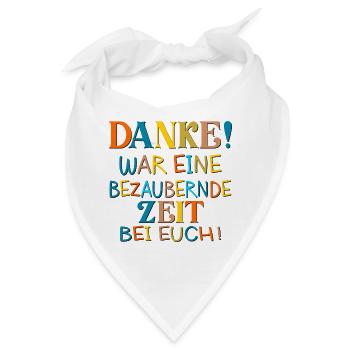 DANKESCHÖN BESUCH - Bandana - Weiß - Vorne