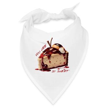 Süßer Kuchen - Bandana - Weiß - Vorne