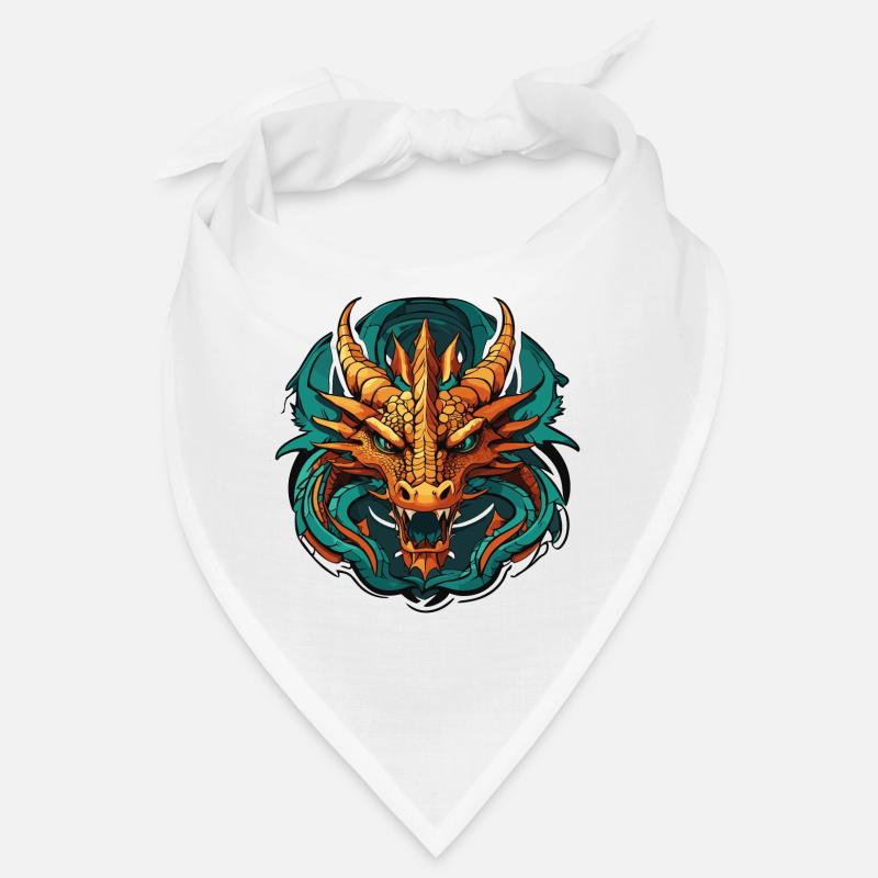 Dragon head sticker design Bandana