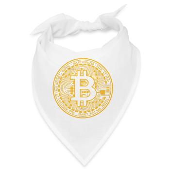 BTC - Bitcoin Coin - Bandana - Weiß - Vorne