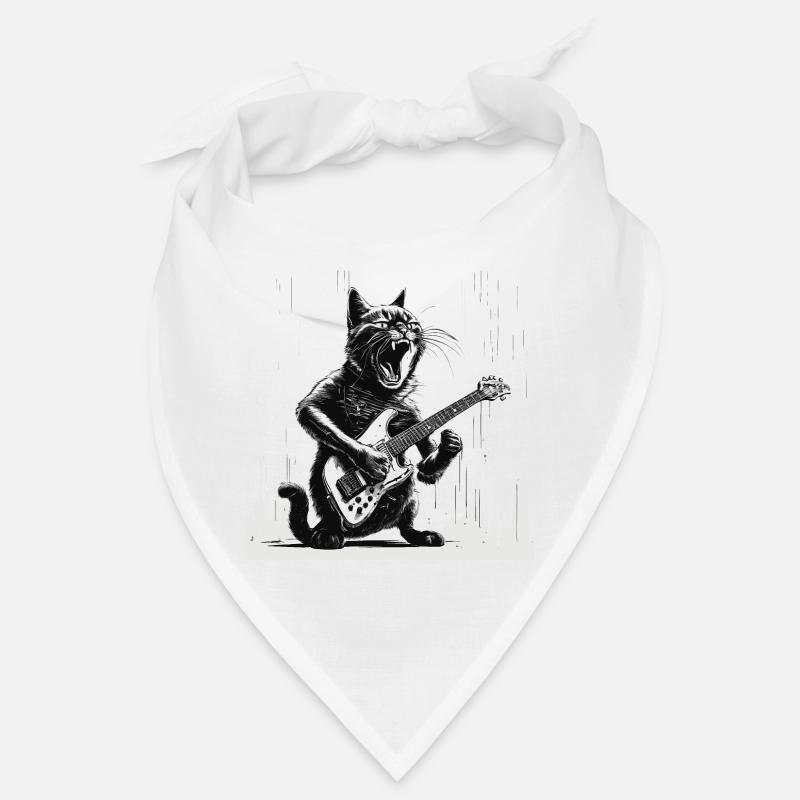 E-Gitarre - Bandana - Weiß