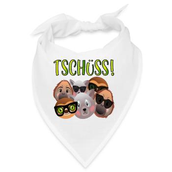 TSCHÜSS ABSCHIED TEAM - Bandana - Weiß - Vorne