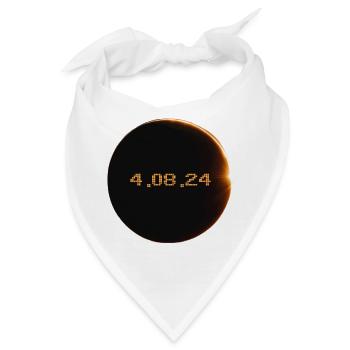 Sonnenfinsternis 2024 - Bandana - Weiß - Vorne