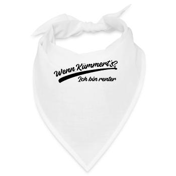 Ruhestand Statement Pensionist Freiheit Senior - Bandana - Weiß - Vorne