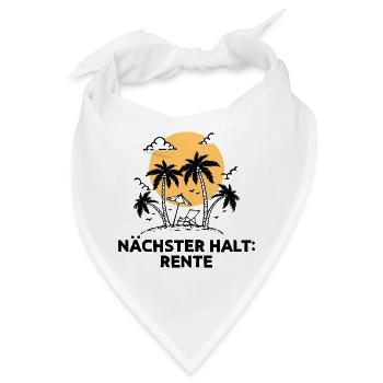 Freiheit Statement Pensionist Ruhestand Abschied - Bandana - Weiß - Vorne