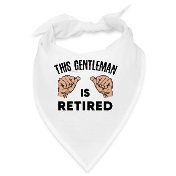 Beruf Senior Statement Ruhestand Pensionist - Bandana - Weiß - Vorne
