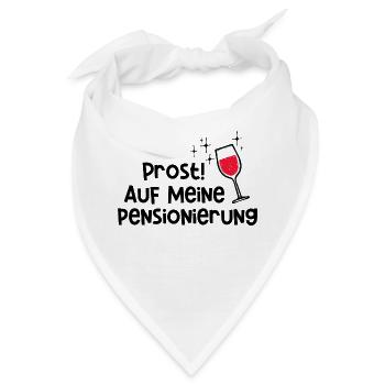 Lebensabend Abschied Senior Statement Ruhestand - Bandana - Weiß - Vorne