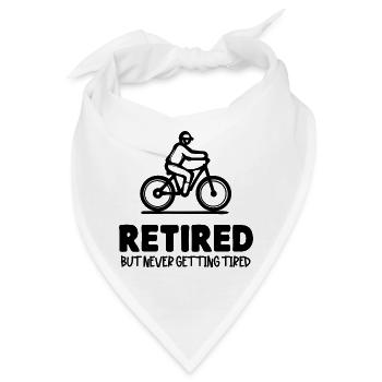 Rentner Ruhestand Statement Lebensabend Pensionist - Bandana - Weiß - Vorne