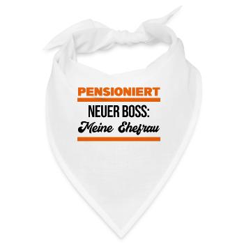 Ruhestand Statement Karriere Job Senior Pensionist - Bandana - Weiß - Vorne