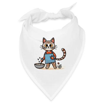 Köchin - Bandana - Weiß - Vorne