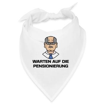 Senior Lebensabend Statement Ruhestand Pensionär - Bandana - Weiß - Vorne