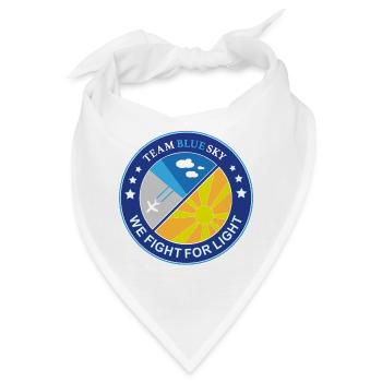 Sonnenliebhaber-Abzeichen Team Blauer Himmel Licht-Krieger-Emblem - Bandana - Weiß - Vorne