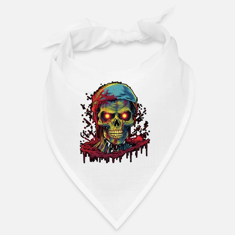 Trash Horror Zombie dans un style rétro Bandana