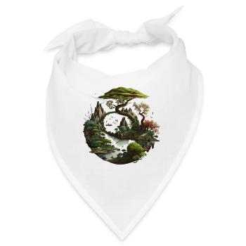 der Natur auf der Spur - Bandana - Weiß - Vorne