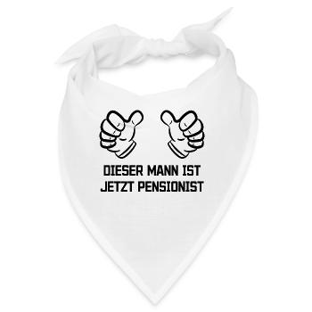 Auszeit Senior Ruhestand Statement Lebensabend - Bandana - Weiß - Vorne