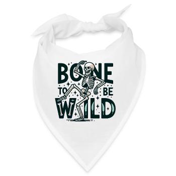 Bone to be wild - Bandana - Weiß - Vorne