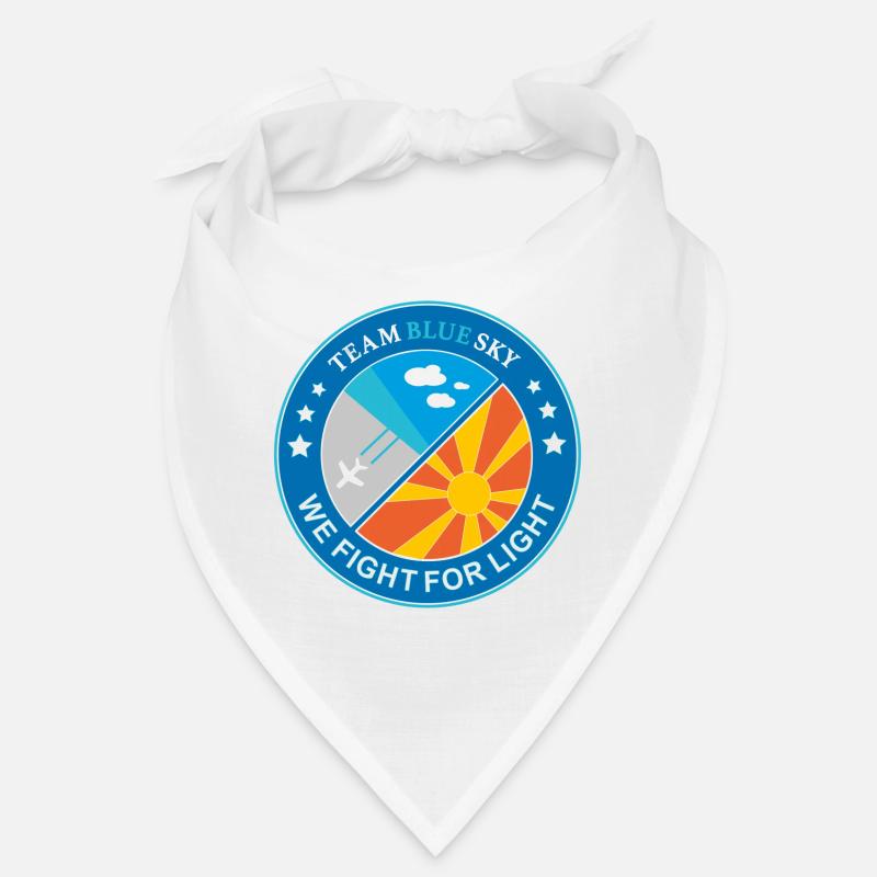 Leichtes Kriegerabzeichen Luft- und Sonnenmissionsemblem - Bandana - Weiß