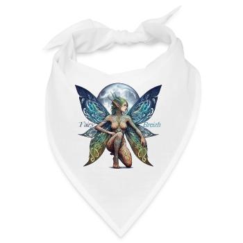 Moon Butterfly Fairy von FairyBreizh - Bandana - Weiß - Vorne
