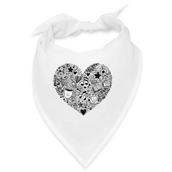 Alltag Liebe - Bandana - Weiß - Vorne