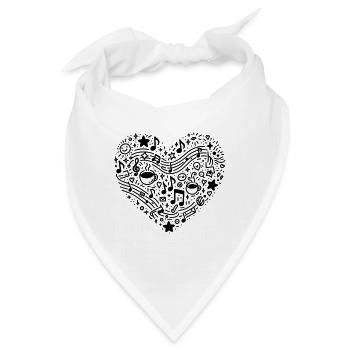 Alltag Liebe - Bandana - Weiß - Vorne