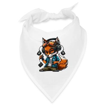 Foxy Beats - Bandana - Weiß - Vorne