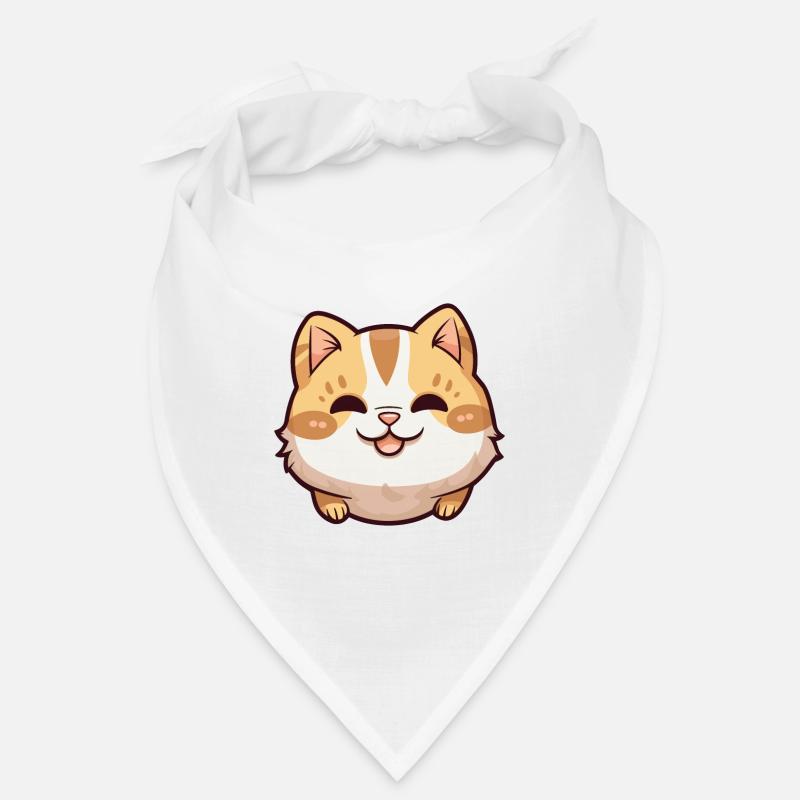 Illustration aquarelle de dessin animé de chat de Chypre Bandana