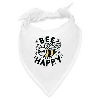 Bee Happy - Bandana - Weiß - Vorne