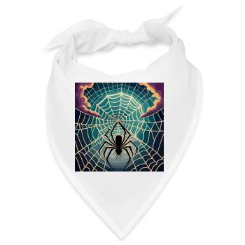 A spiderweb spider moon - Bandana - Weiß - Vorne